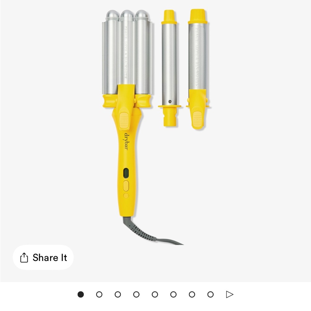 Drybar Vibrant Yellow and Sleek Silver Styling Set